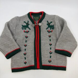 Vintage Alpine Trachten Wool Sweater | Toddler 2–3Y